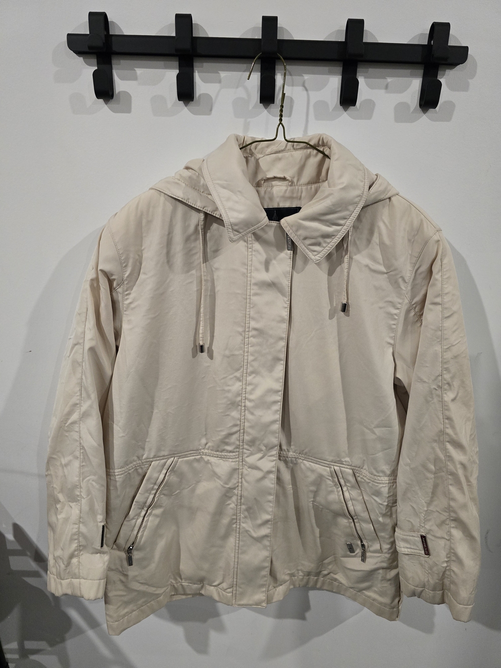 London Fog Cream Hooded Jacket